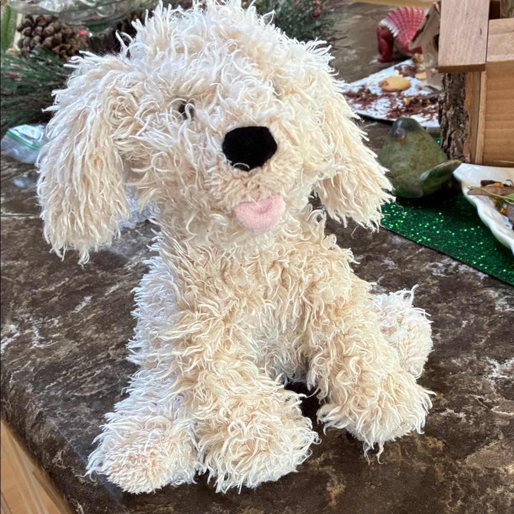 GUND Fluffy Cream Dog Plush Toy